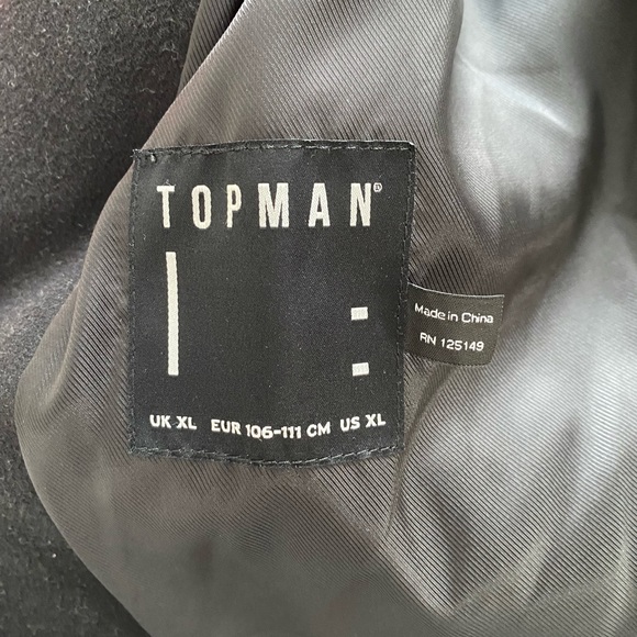 Topman Overcoat size XL - Picture 3 of 4